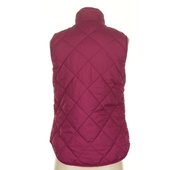 J. Crew Factory Women's Quilted Vest - Burgundy - Picture 5 of 7
